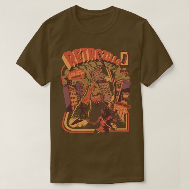 Camiseta Retro Phonezilla (Diseño del anverso)