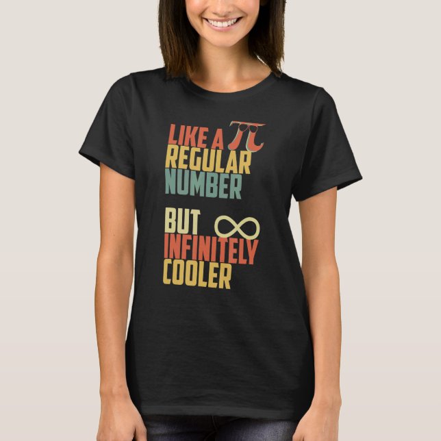 Camiseta Retro Pi Como Un Número Regular Pero Infinitamente (Anverso)