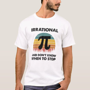 Camiseta Retro Pi Day Número irracional de profesores Mat e