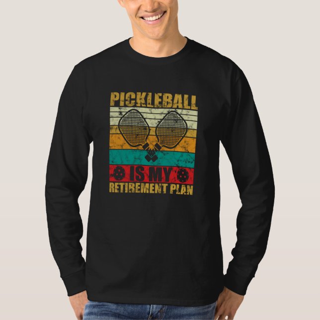 Camiseta Retro Pickleball Vintage Retirement Paddleball (Anverso)