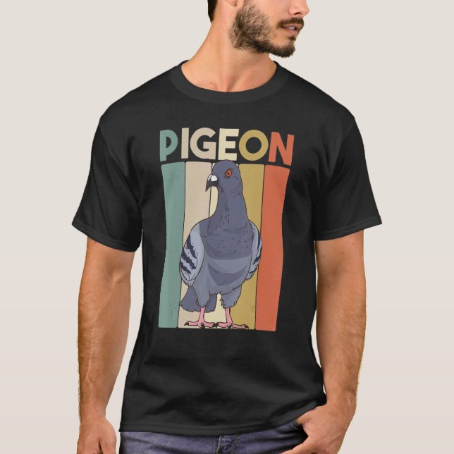 Camiseta Retro Pigeon Criador Animal Pigeon (Anverso)