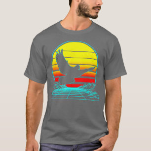 Camiseta Retro Pigeon Vaporwave