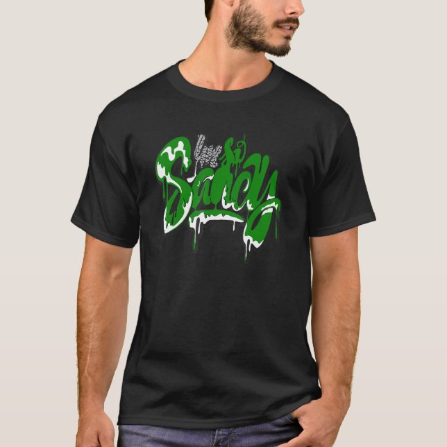 Camiseta Retro Pine Green 3's Tee I m So Saucy Streetwear 3 (Anverso)