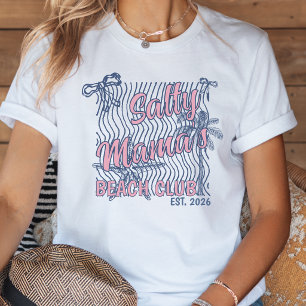 Camiseta Retro Pink & Blue Salty Mama’s Beach Club 2026