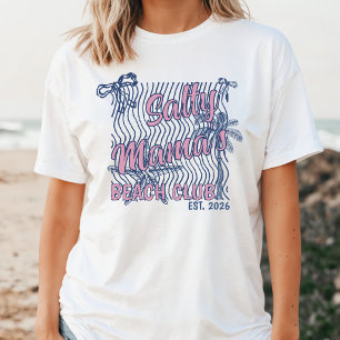 Camiseta Retro Pink & Blue Salty Mama’s Beach Club 2026