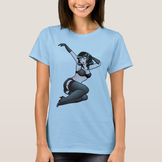 Camiseta Retro Pinup Chica Jazz Dancer (Anverso)
