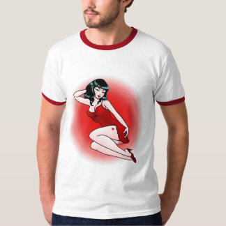 Camiseta Retro Pinup Chica Tattoo Lady T