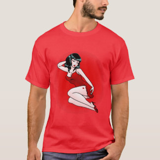 Camiseta Retro Pinup Girl Arte Pop 50's