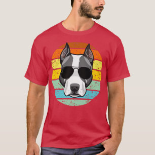 Camiseta Retro Pitbull Dog Lover, Funny Dog Owner, Retro Vi