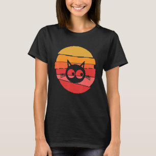 Camiseta Retro Pixel Art Cat Design Animal Friends Cat Love