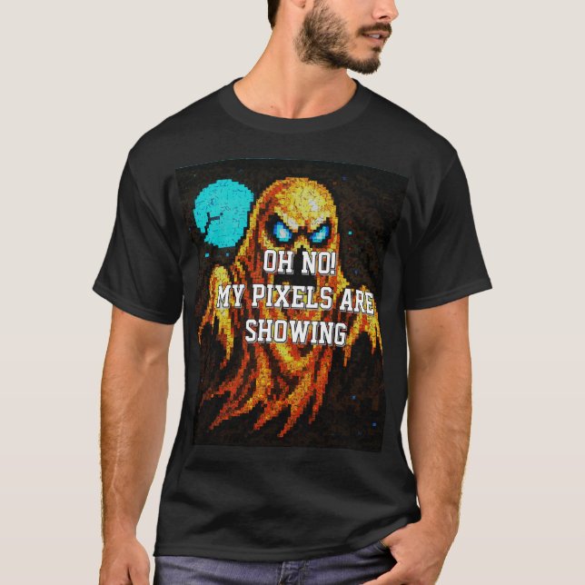 Camiseta Retro Pixel Ghost (Anverso)