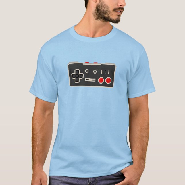 Camiseta Retro pixel joypad (Anverso)