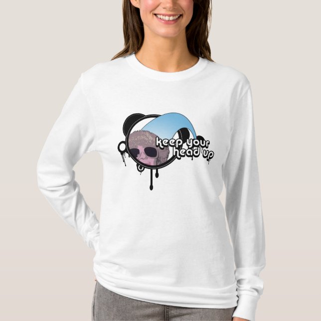 Camiseta retro pj: mantenga la cabeza en alto (Anverso)