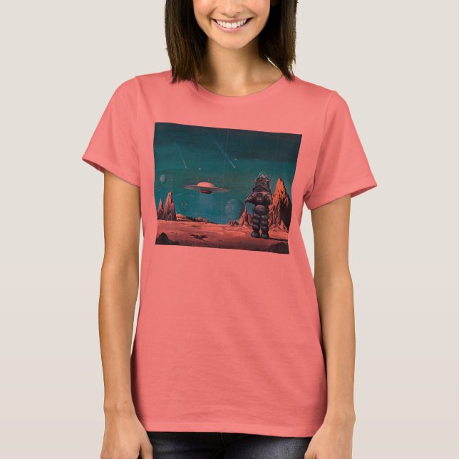 Camiseta Retro Planeta Deluxe prohibida. (Anverso)