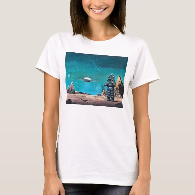 Camiseta Retro Planeta Deluxe prohibida. (Anverso)