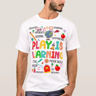 Camiseta Retro Play es el equipo de maestros de jardín de i