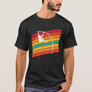 Camiseta Retro Pole Vault Spikes Pista Y Equipo De Campo