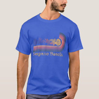 Camiseta Retro Pompano Beach Tropical Flowers 80s Style Sur