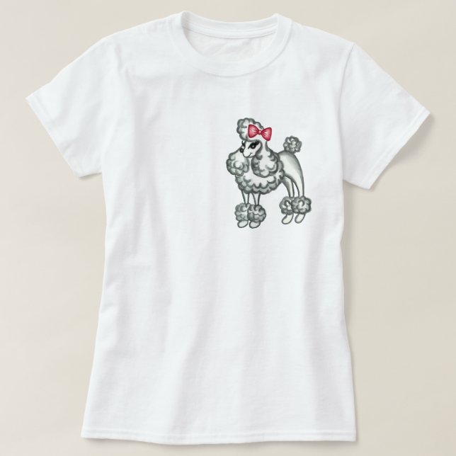 Camiseta Retro Poodle (Diseño del anverso)