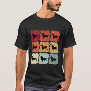 Camiseta Retro Pop Art Dachshund Dog