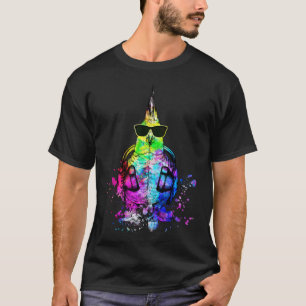 Camiseta Retro Pop Cockatiel Retrato de Aves con Auriculare