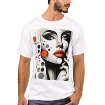 Retro Pop Diva: Elegancia Geométrica Resumen de Ar