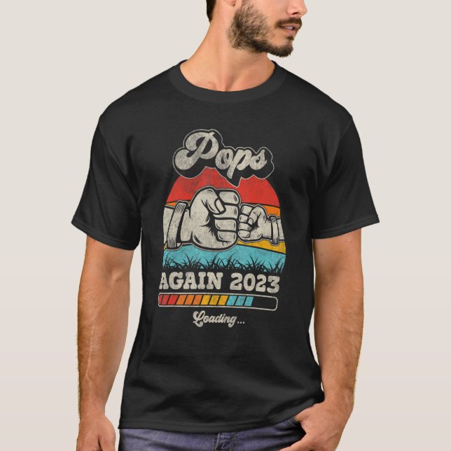 Camiseta Retro Pops De Nuevo Est 2023 Cargando Futuro Nuevo (Anverso)