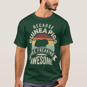 Camiseta Retro Porque Los Cerdos De Guinea Son Un Divertido