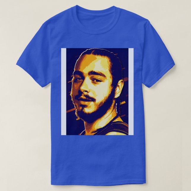 Camiseta retro post malone 80 (Diseño del anverso)