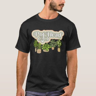 Camiseta Retro Pot Head Indoor Plant Plants Gardener Garden