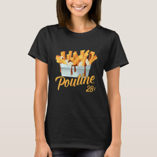 Camiseta Retro Poutine Canada Montreal Fooies Food