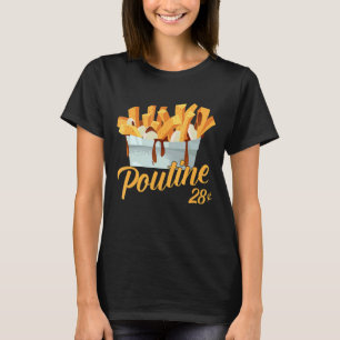 Camiseta Retro Poutine Canada Montreal Fooies Food