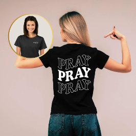 Camiseta Retro Pray Pray Pray Christian T-Shirt