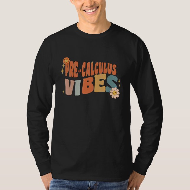 Camiseta Retro Pre calculus Vibes Teacher Women Kids (Anverso)