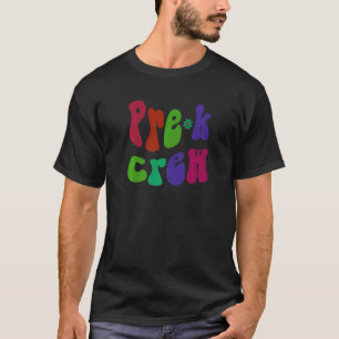 Camiseta Retro Pre K Crew Hello Prek Pink
