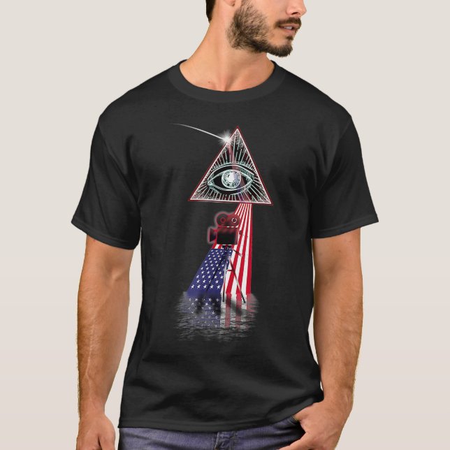 Camiseta Retro Prisma de Vintage (Anverso)