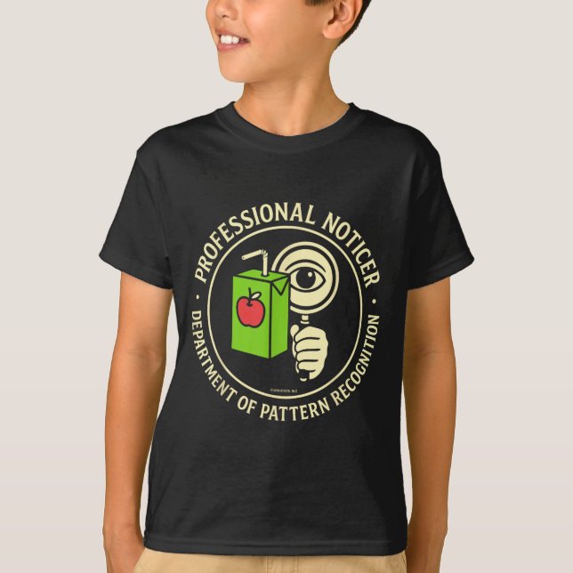 Camiseta Retro Professional Noticer Department Of Pattern R (Anverso)