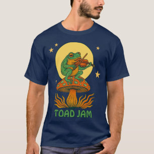 Camiseta Retro Psicodélico Toad Jam Mushroom