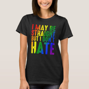 Camiseta Retro Puedo ser directo pero no odio el arcoiris L