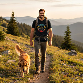 Camiseta Retro puesta de sol Montaña master