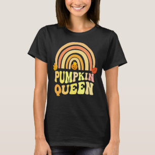 Camiseta Retro PUMPKIN QUEEN Rainbow Carver Lady Fall Carvi