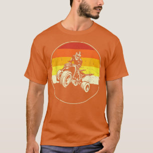 Camiseta Retro Quad ATV Vintage 4x4 Biker Offroad Quad Bike