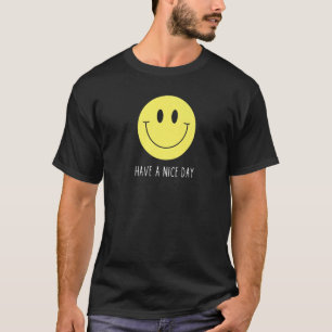 Camiseta Retro Que Tenga Un Buen Día Sonrisa Feliz Cara