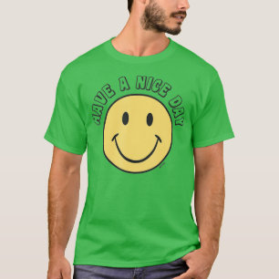 Camiseta Retro - Que tengas un buen día - Sonríe feliz cara