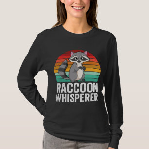 Camiseta Retro Raccoon Whisperer diseño para rac animal lin