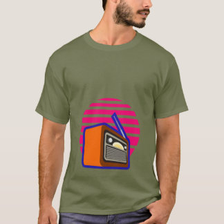 Camiseta Retro Radio Vintage para Hombres