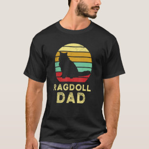 Camiseta Retro Ragdoll Papá Vintage Ragdoll Gato Papá Muñec