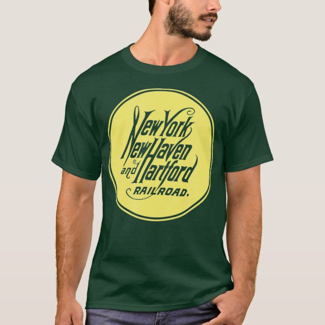 Camiseta Retro Railroad New York New Haven y Hartford (Anverso)