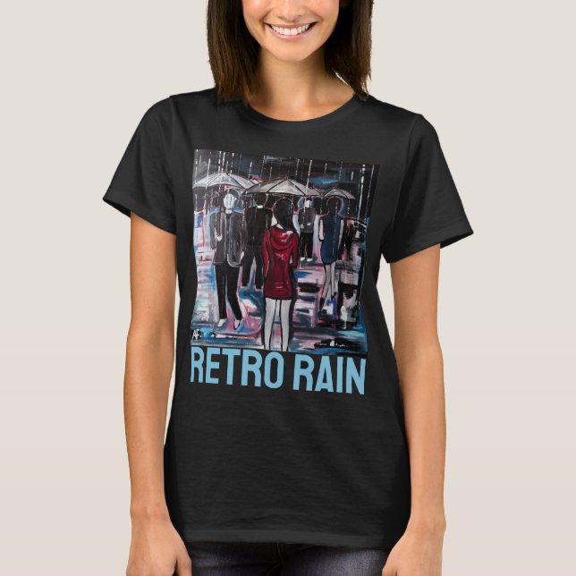 Camiseta Retro Rain Painting by Alfred Fox (Anverso)