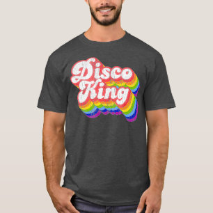 Camiseta Retro Rainbow Disco King de los años 70
